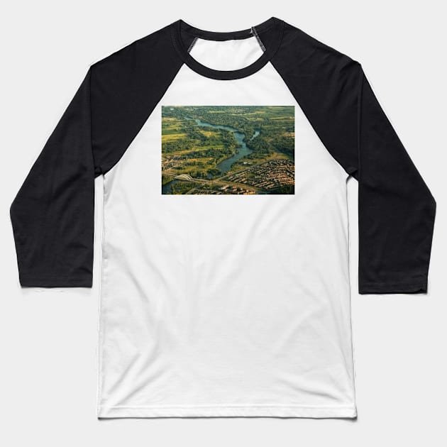 High Above The Ottawa River © Baseball T-Shirt by PrinceJohn